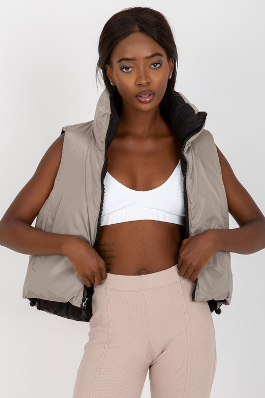 Must kahepoolne sulevest taskutega Must kahepoolne sulevest taskutega