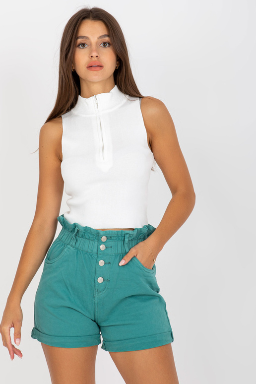 Türkiissinised kõrge vöökohaga...