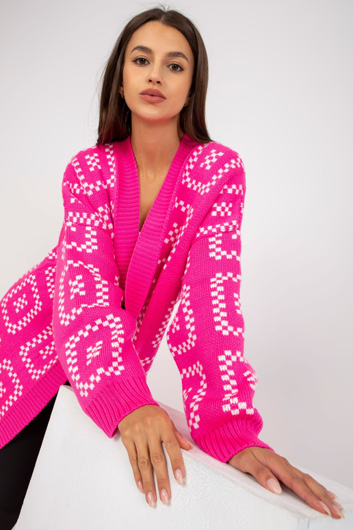 Fluo roosa avar kardigan RUE PARIS...