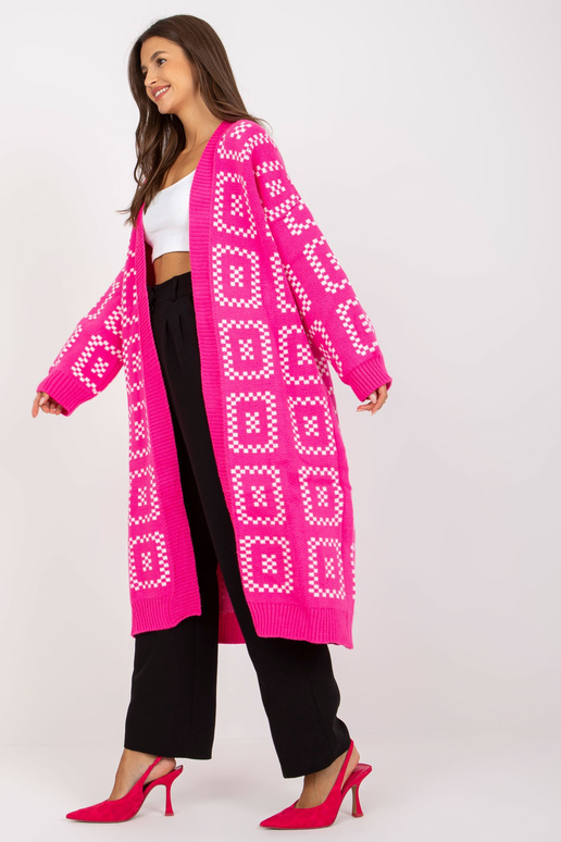 Fluo roosa avar kardigan RUE PARIS...