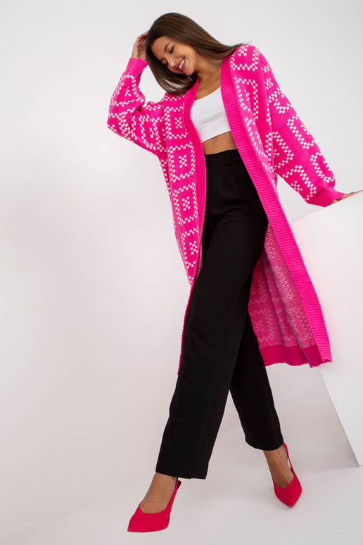 Fluo roosa avar kardigan RUE PARIS...