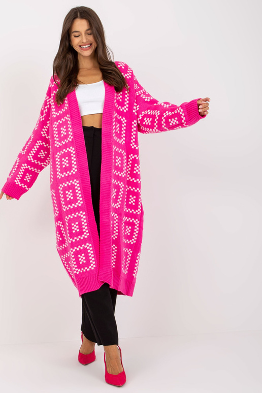 Fluo roosa avar kardigan RUE PARIS...