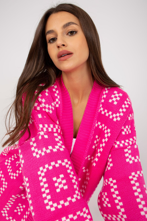 Fluo roosa avar kardigan RUE PARIS...