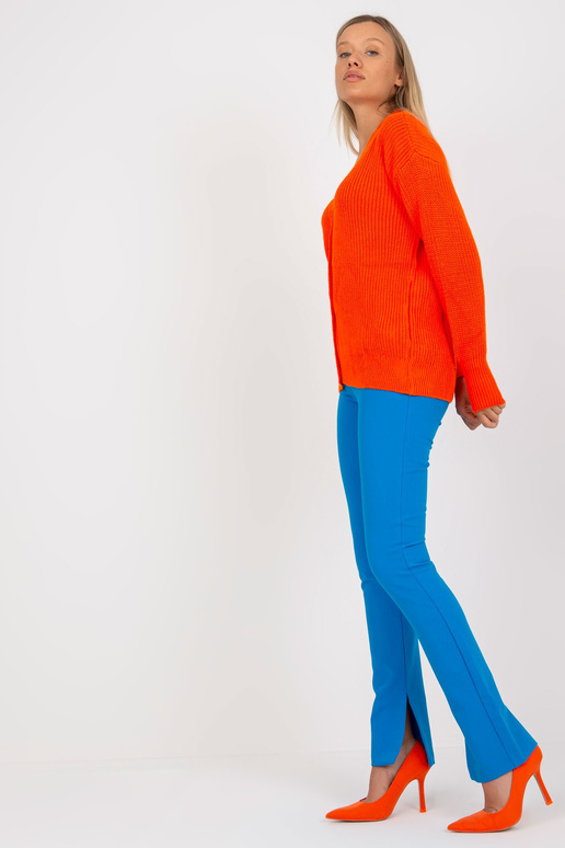 Oranž suurte nööpidega kardigan RUE...