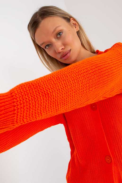Oranž suurte nööpidega kardigan RUE...