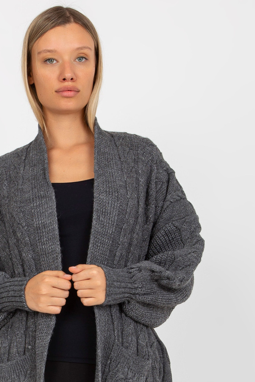 Tumehall maksikardigan palmikutes RUE...