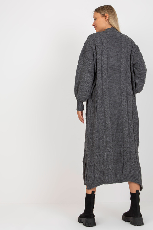 Tumehall maksikardigan palmikutes RUE...