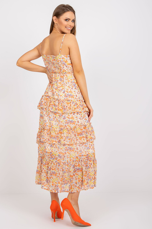 Ecru maksikleit volangidega