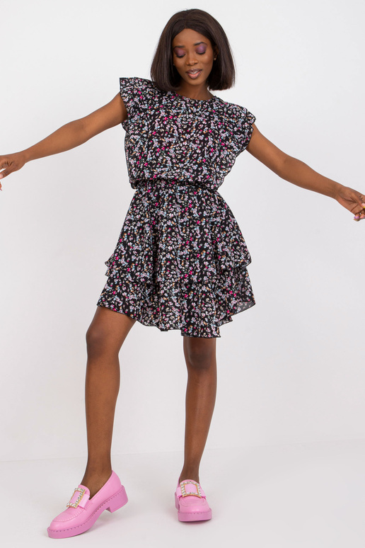 Must minikleit lilleprintidega ZULUNA Must minikleit lilleprintidega ZULUNA