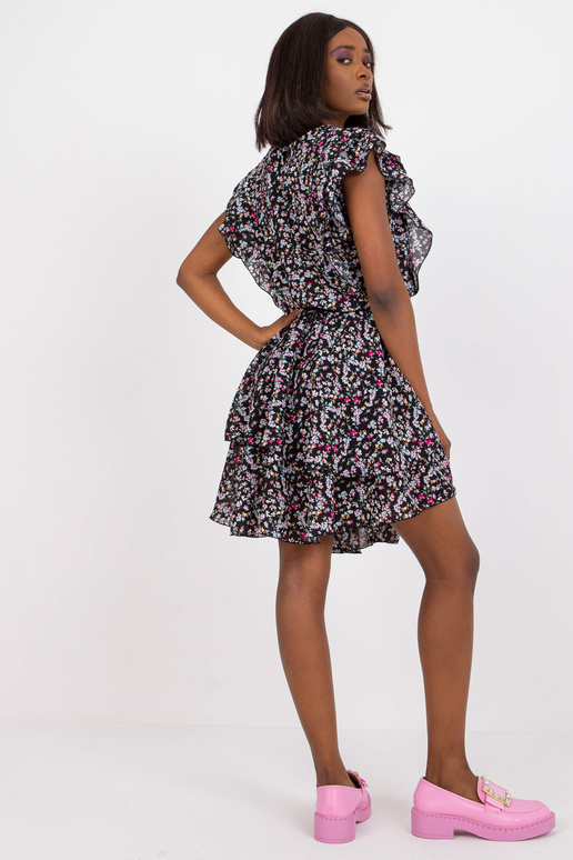 Must minikleit lilleprintidega ZULUNA Must minikleit lilleprintidega ZULUNA