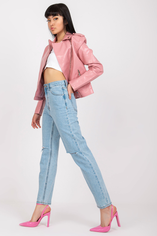 Helesinised Mom Fit naiste teksapüksid