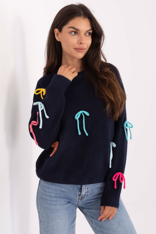 Tumedalt sinine kampsun