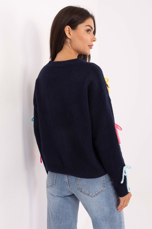 Tumedalt sinine kampsun