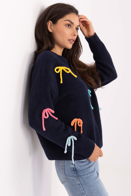 Tumedalt sinine kampsun