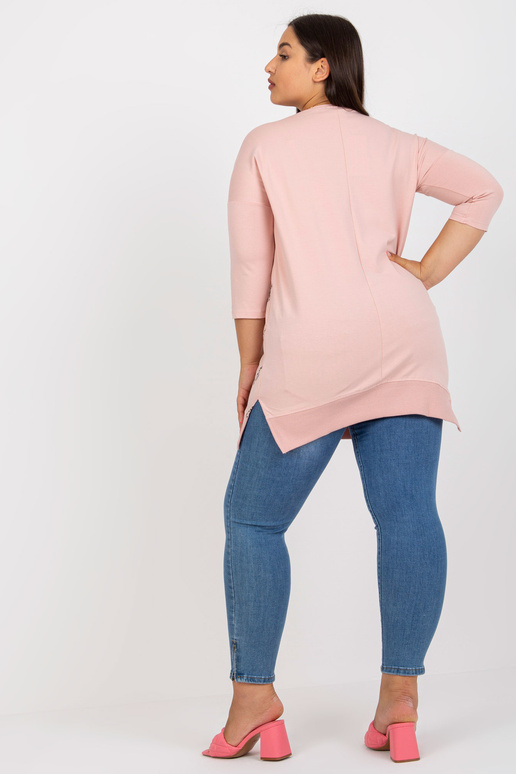 Määrdunud roosa pluss suuruses pikk...