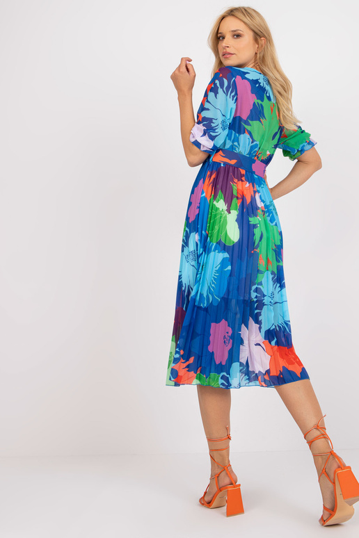 Sinine ühesuuruse printidega kleit...