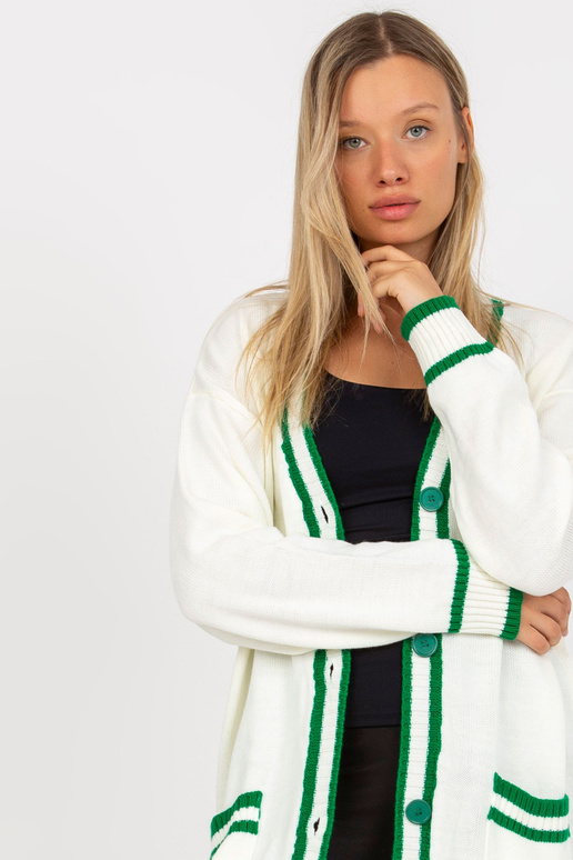 Ecru naiste taskutega kardigan RUE PARIS