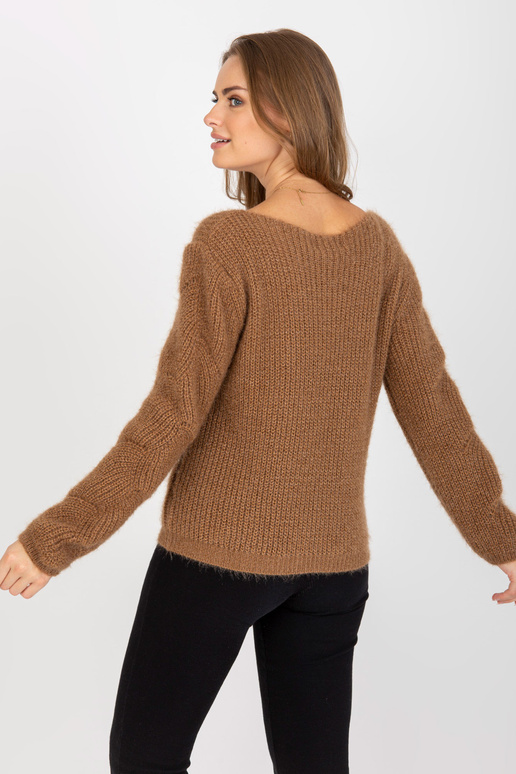 Pruun kohev klassikaline ažuurse...