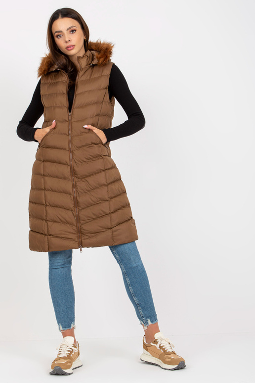 Pruun tepitud sulevest taskutega RUE... Pruun tepitud sulevest taskutega RUE...