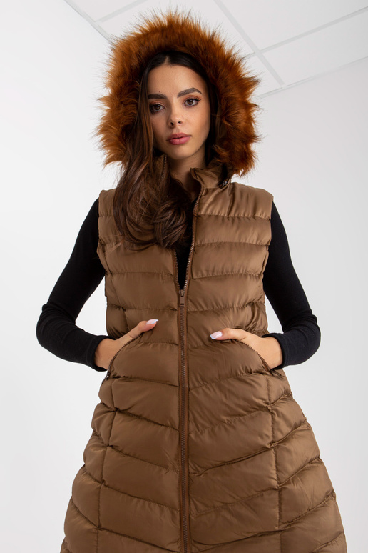 Pruun tepitud sulevest taskutega RUE... Pruun tepitud sulevest taskutega RUE...