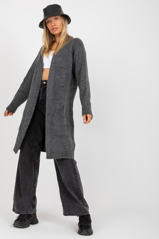 Tumehall pikk kardigan ilma...