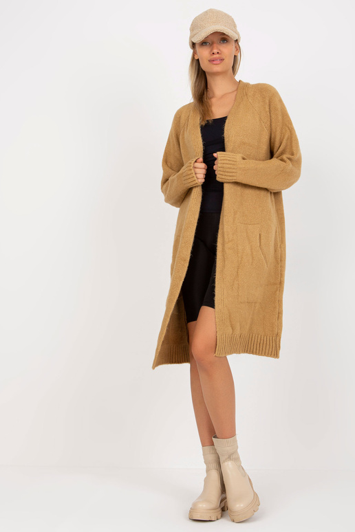 Kaameli pikk oversize kardigan RUE PARIS