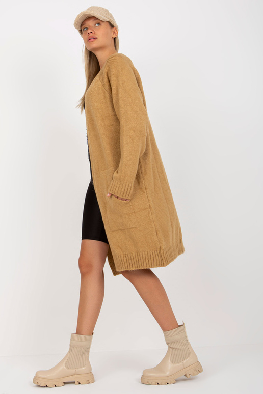 Kaameli pikk oversize kardigan RUE PARIS