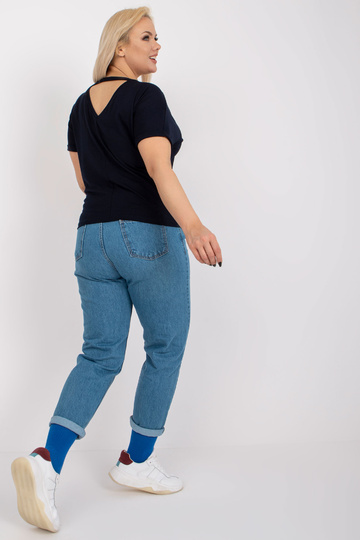 Navy Blue Viscose Plus Size... 2