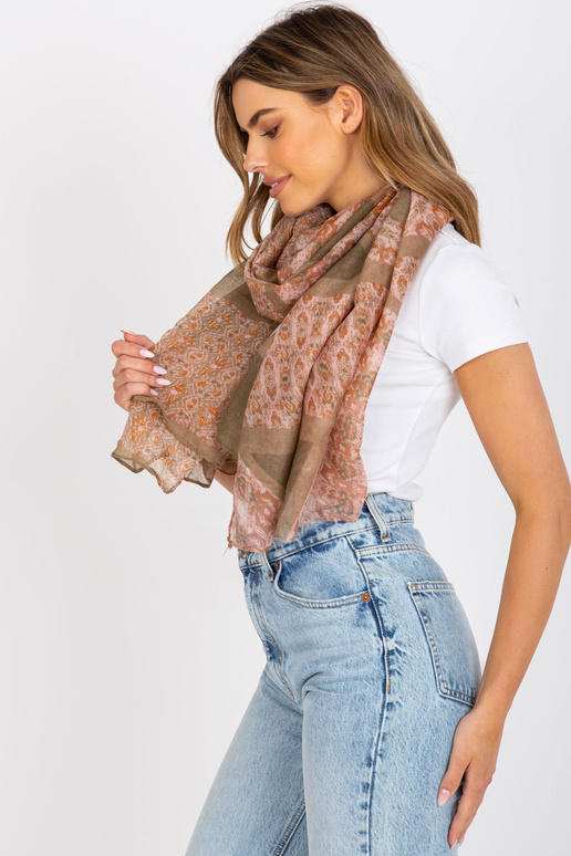 Beeži ja roosa viskoosist sall