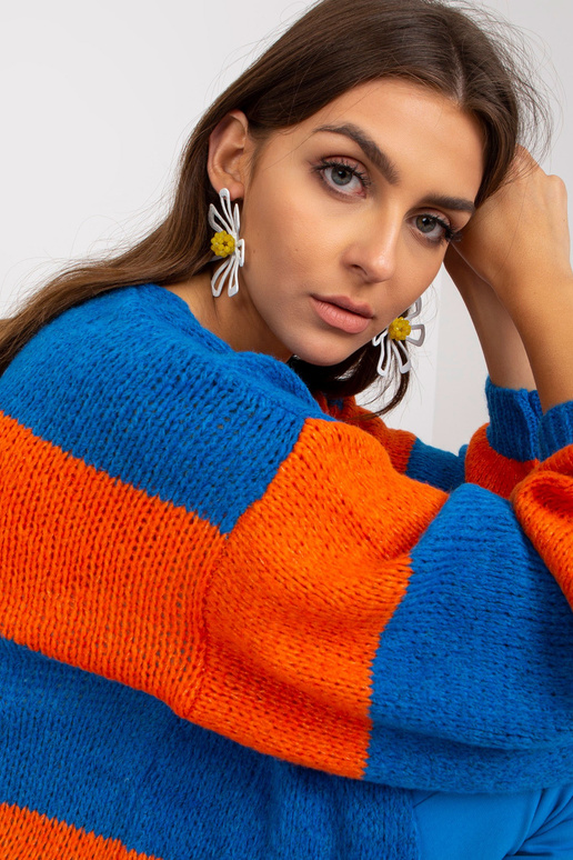 Sinine ja oranž naiste triibuline...