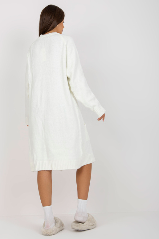 Ecru pikk oversize kardigan RUE PARIS