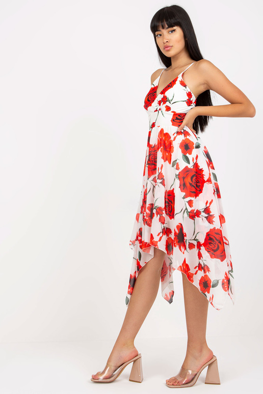 Valge ja punase lilleline kleit... Valge ja punase lilleline kleit...