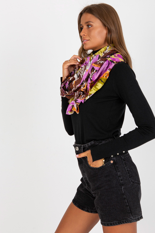 Pruunikas-lilla mustriga puuvillane...