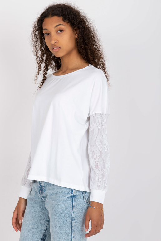 Valge pitsvarrukatega pluus Shantelle...