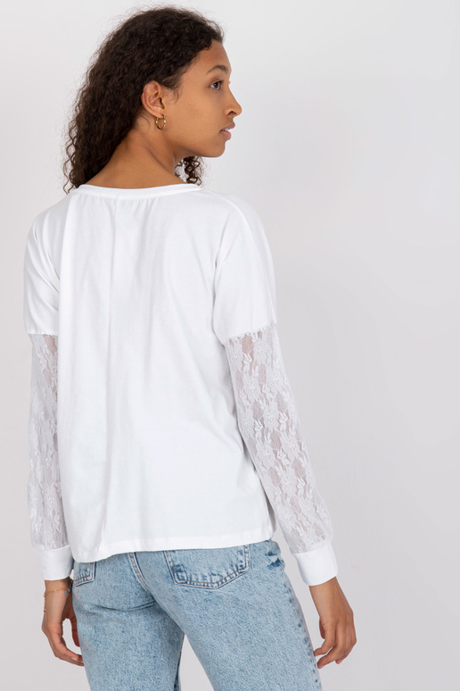 Valge pitsvarrukatega pluus Shantelle...