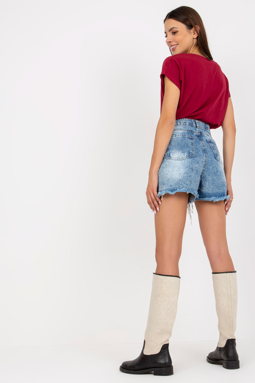 Burgundia, tavaline puuvillane T-särk