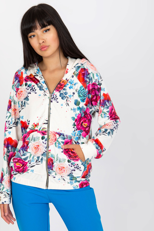 Valge veluurist dressipluus trükiga...