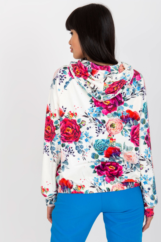 Valge veluurist dressipluus trükiga...