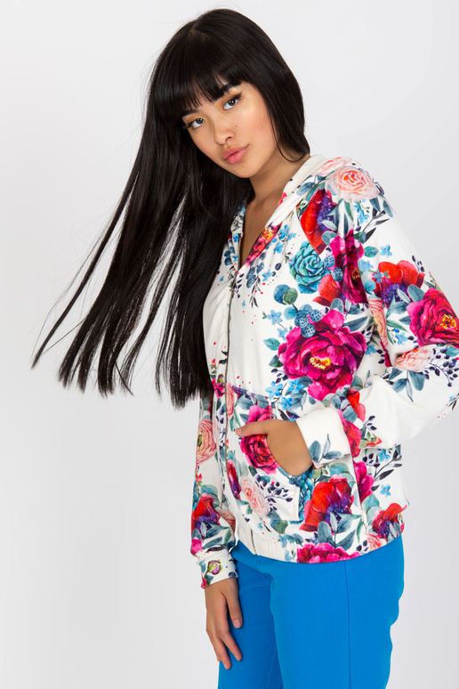 Valge veluurist dressipluus trükiga...