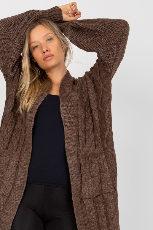 Pruun maxi oversize kardigan RUE PARIS