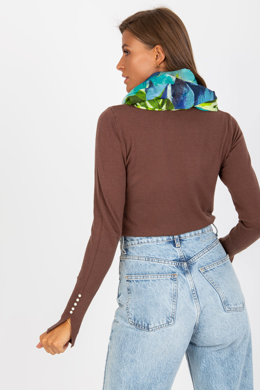 Türkiismustriga puuvillane tropp