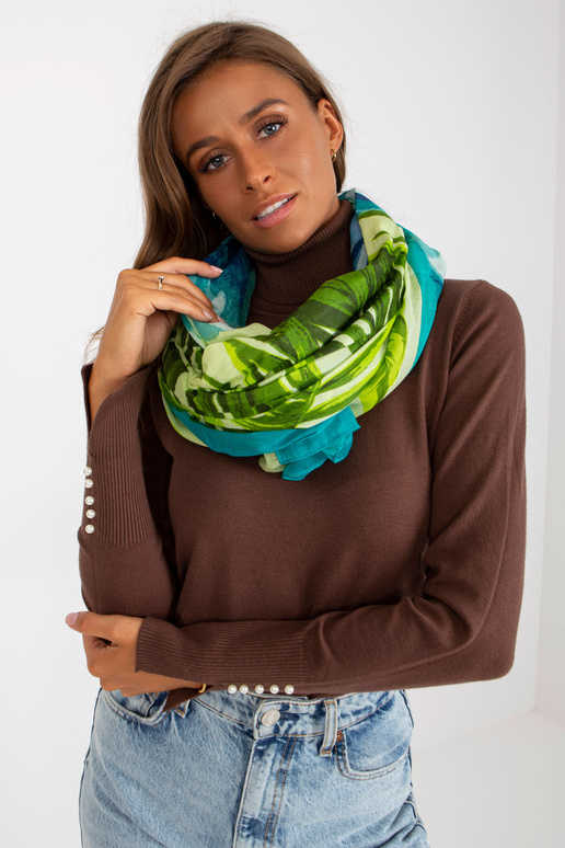 Türkiismustriga puuvillane tropp