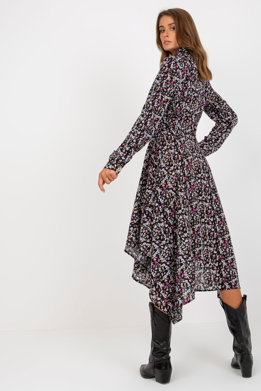 Must asümmeetriline lilleprintidega... Must asümmeetriline lilleprintidega...