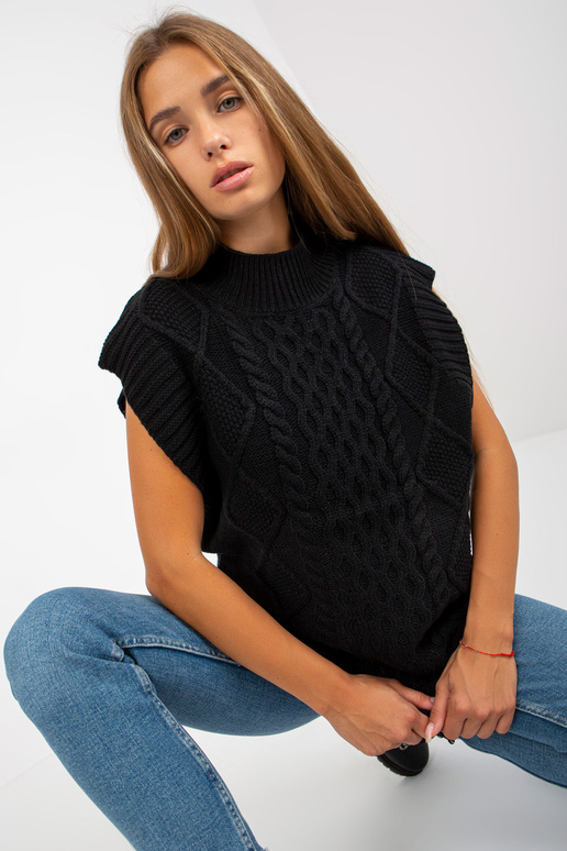 Must SUBLEVEL trossiga kootud vest Must SUBLEVEL trossiga kootud vest