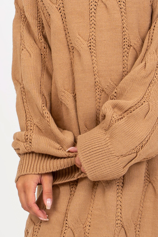 Camel Oversize kootud kleit RUE PARIS