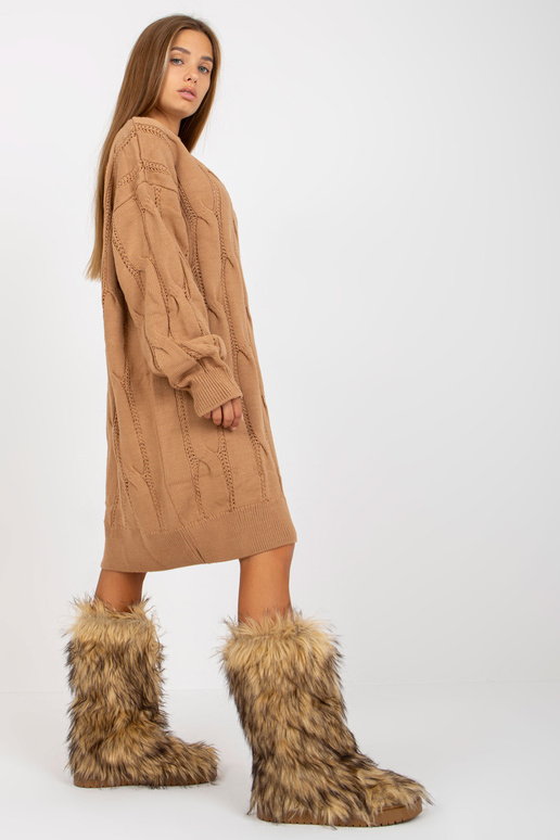 Camel Oversize kootud kleit RUE PARIS