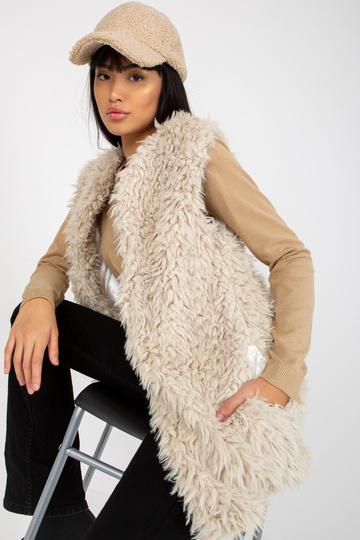 Hallie beež karusnahast vest