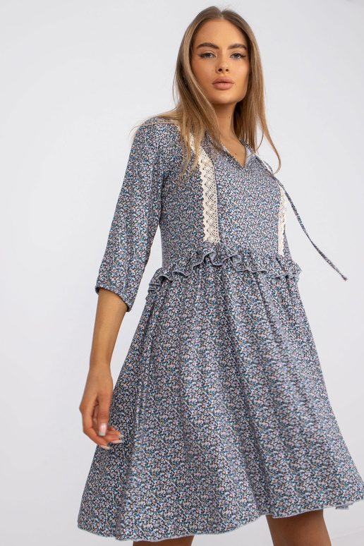 Sinine vabaajakleit mustritega RUE PARIS Sinine vabaajakleit mustritega RUE PARIS