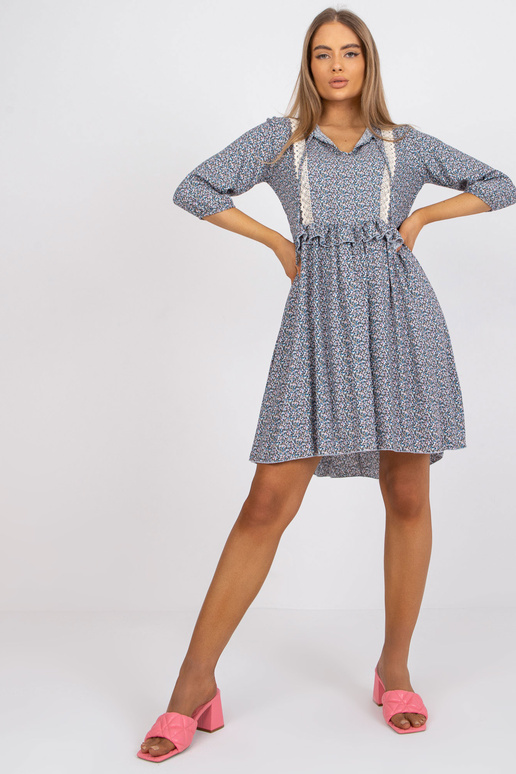 Sinine vabaajakleit mustritega RUE PARIS Sinine vabaajakleit mustritega RUE PARIS