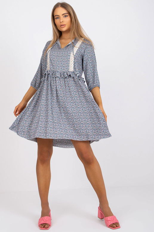 Sinine vabaajakleit mustritega RUE PARIS Sinine vabaajakleit mustritega RUE PARIS